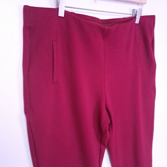 Chicos So Slimming Solid Pink Juliet Slim Leg Ankle Pants Size 3 / 16 Fuscia - Picture 2 of 12